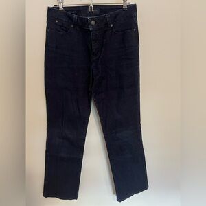 Talbots Women's Dark Blue Midrise Straight Leg Jeans